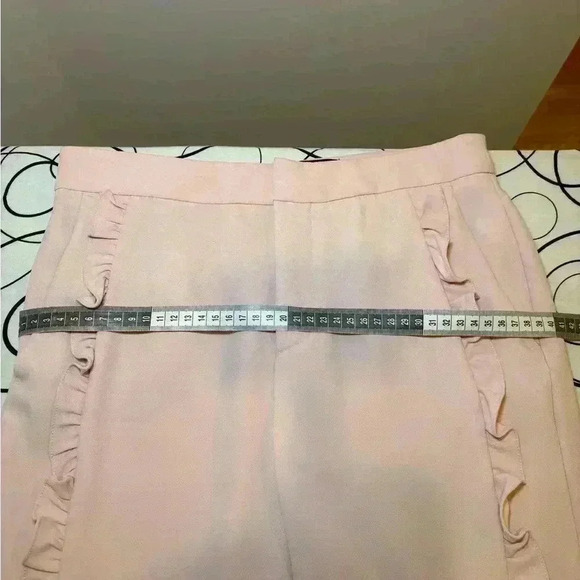 Zara - Pink Polyester Pants - Picture 9 of 11